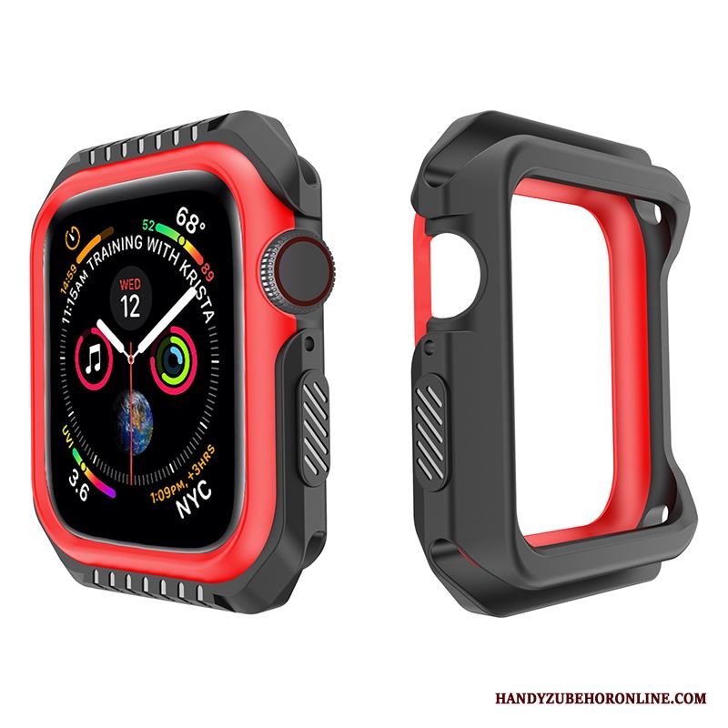 Apple Watch Series 1 Röd Fodral Mjuk Skydd Fallskydd Skal Silikon