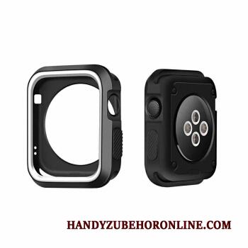 Apple Watch Series 2 Skal Silikon Vit Skydd Fodral Bicolor Grön