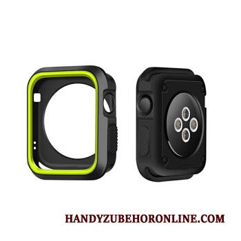 Apple Watch Series 2 Skal Silikon Vit Skydd Fodral Bicolor Grön