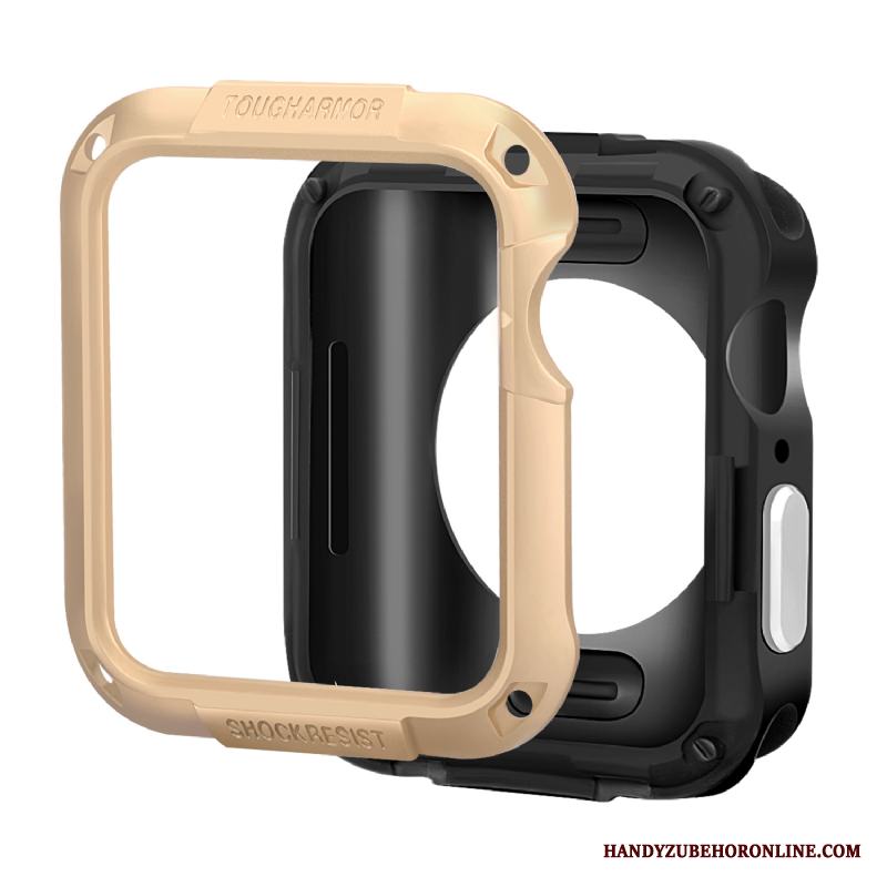 Apple Watch Series 3 Fallskydd Skal Tillbehör Silikon Armor Fodral Orange