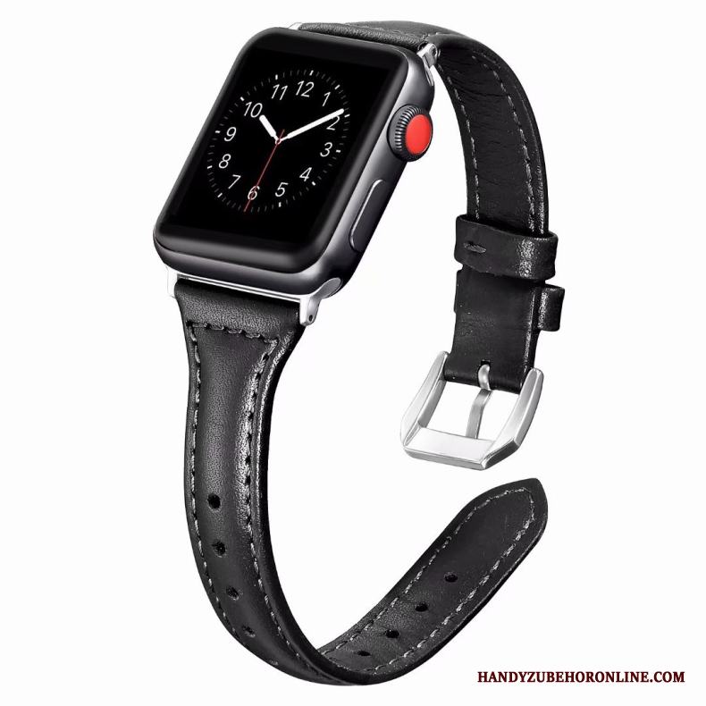 Apple Watch Series 3 Skal Bra Äkta Läder Purpur