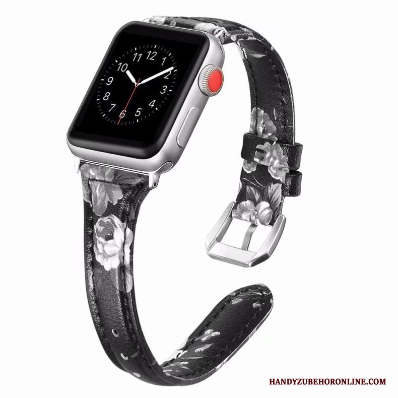 Apple Watch Series 3 Skal Bra Äkta Läder Purpur