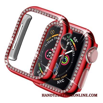 Apple Watch Series 3 Skal Hård Fallskydd Röd Fodral Frame Ny Slim