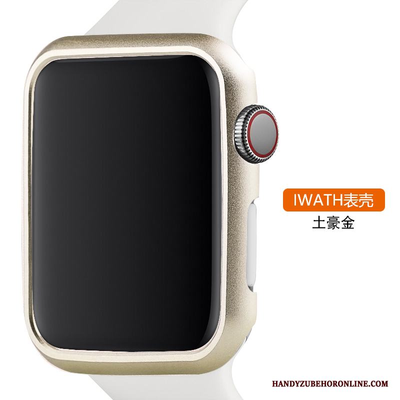 Apple Watch Series 3 Skal Legering Skydd Trend Metall Guld