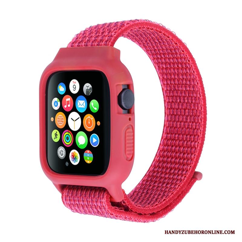 Apple Watch Series 3 Skydd Skal Röd Nylon