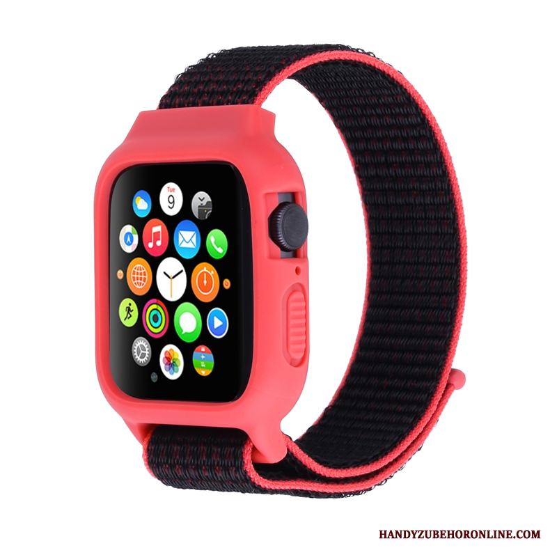 Apple Watch Series 3 Skydd Skal Röd Nylon