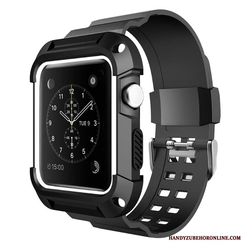 Apple Watch Series 3 Sport Personlighet Trend Impermeabel Röd Skal Silikon