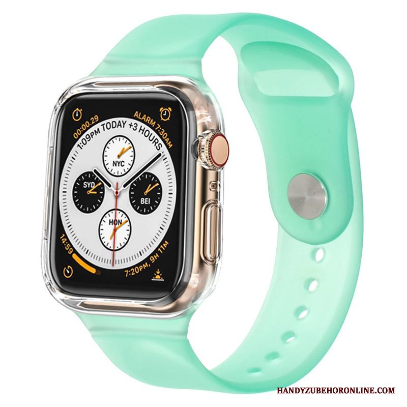 Apple Watch Series 3 Svart Skydd Skal Bicolor Fodral Silikon Sport