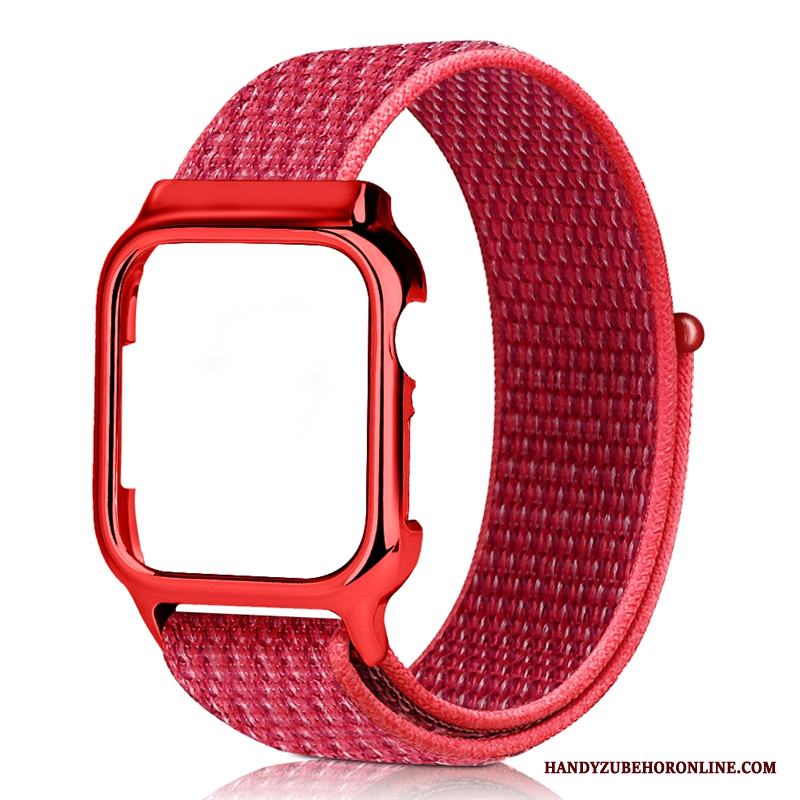 Apple Watch Series 3 Trend Svart Skal Röd Plating Nylon Personlighet