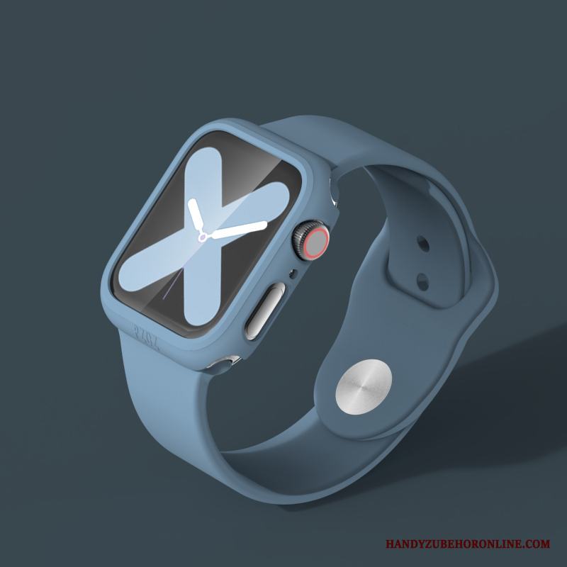 Apple Watch Series 4 Röd Trend Varumärke Silikon Skal Personlighet Sport Tillbehör