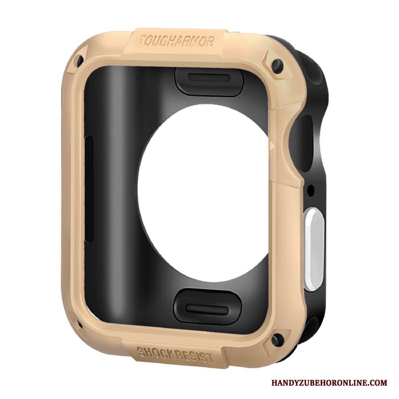 Apple Watch Series 4 Skydd Fodral Tillbehör Silikon Frame Fallskydd Skal