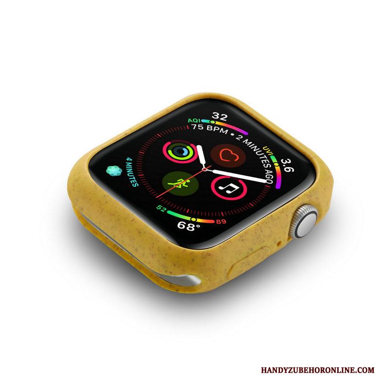 Apple Watch Series 5 Mjuk Nubuck Trend Skal Kinesisk Drake Skydd Rosa