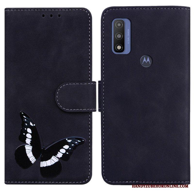 Fodral Moto E40 / E30 / E20 Skin-touch Butterfly