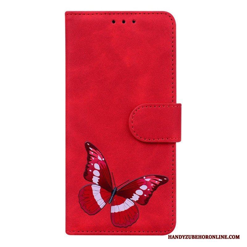 Fodral Moto E40 / E30 / E20 Skin-touch Butterfly