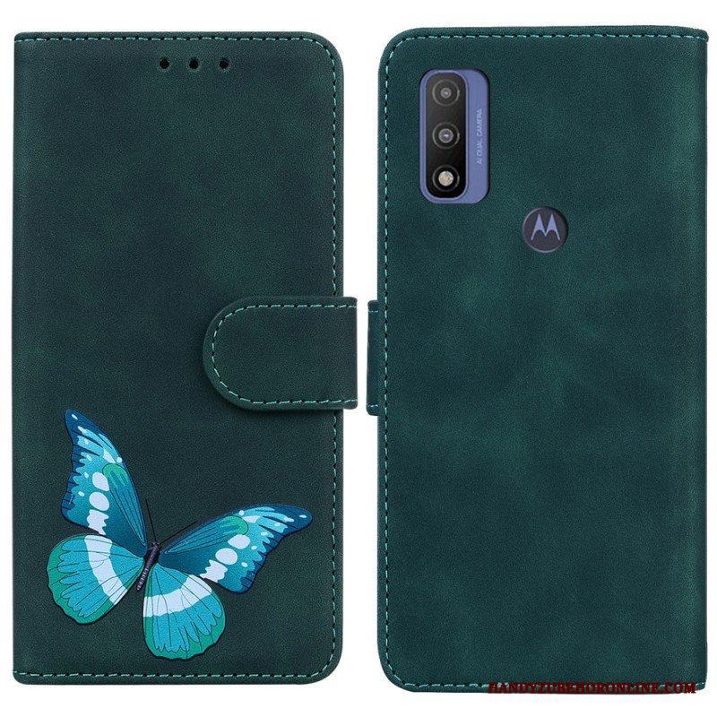 Fodral Moto E40 / E30 / E20 Skin-touch Butterfly