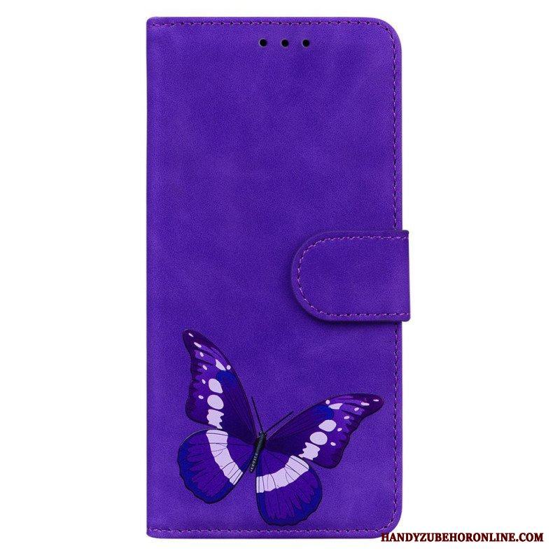 Fodral Moto E40 / E30 / E20 Skin-touch Butterfly