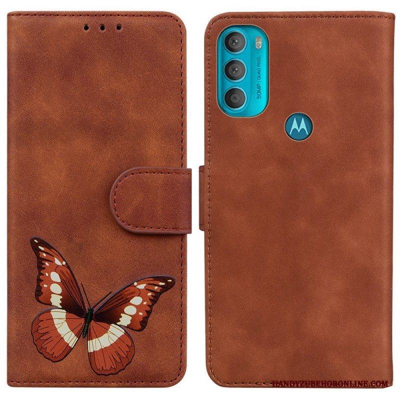 Fodral Moto G71 5G Skin-touch Butterfly