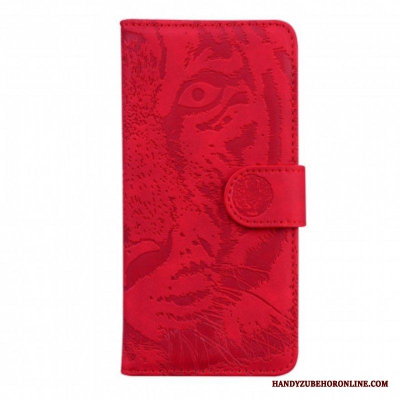 Fodral Motorola Edge 20 Pro Tiger Face Print