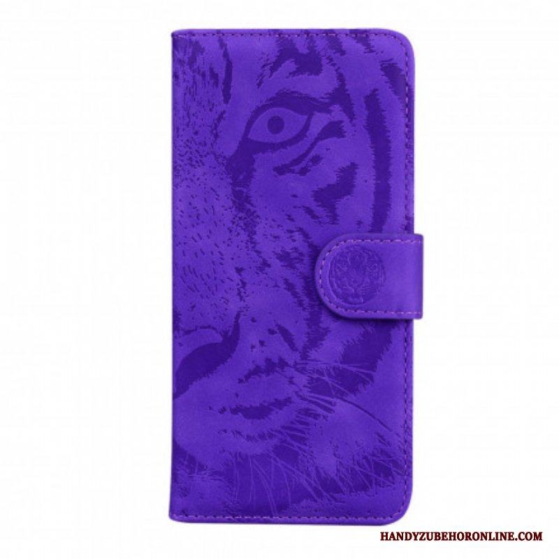 Fodral Motorola Edge 20 Pro Tiger Face Print