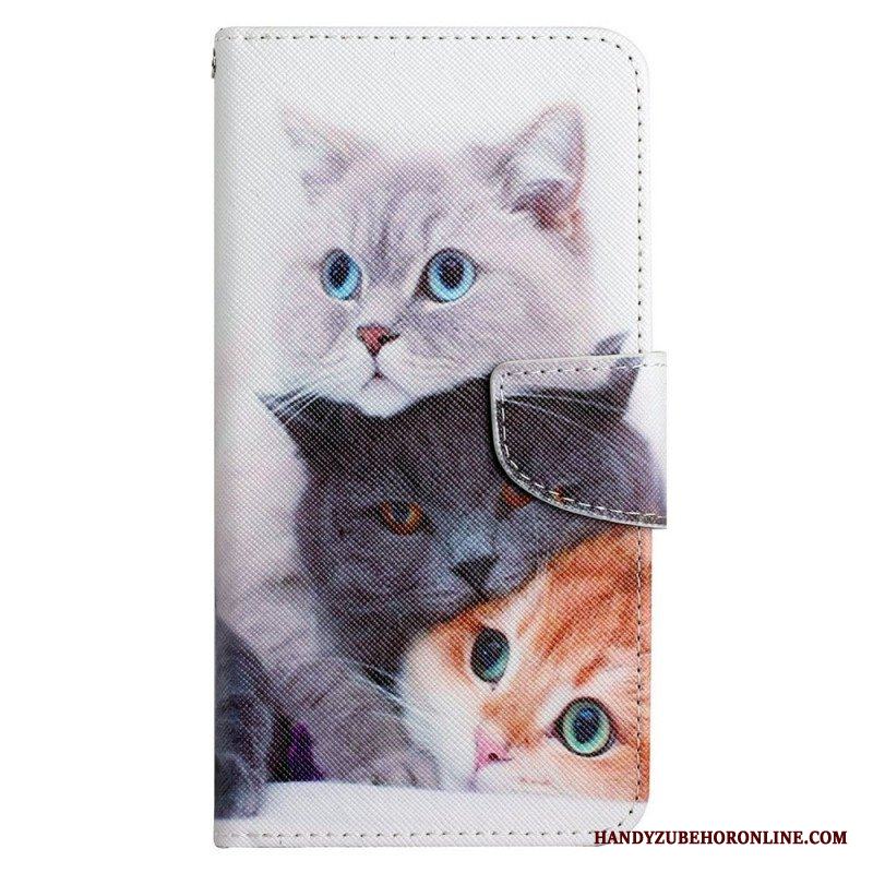 Fodral Samsung Galaxy A13 Tales Of Cats With Lanyard