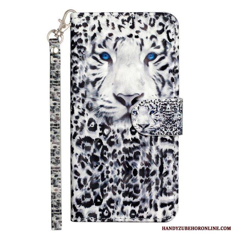 Fodral Samsung Galaxy A14 / A14 5G Med Kedjar Strappy Leopard