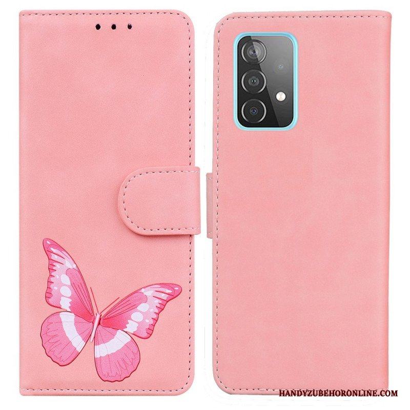 Fodral Samsung Galaxy A52 4G / A52 5G / A52s 5G Skin-touch Butterfly