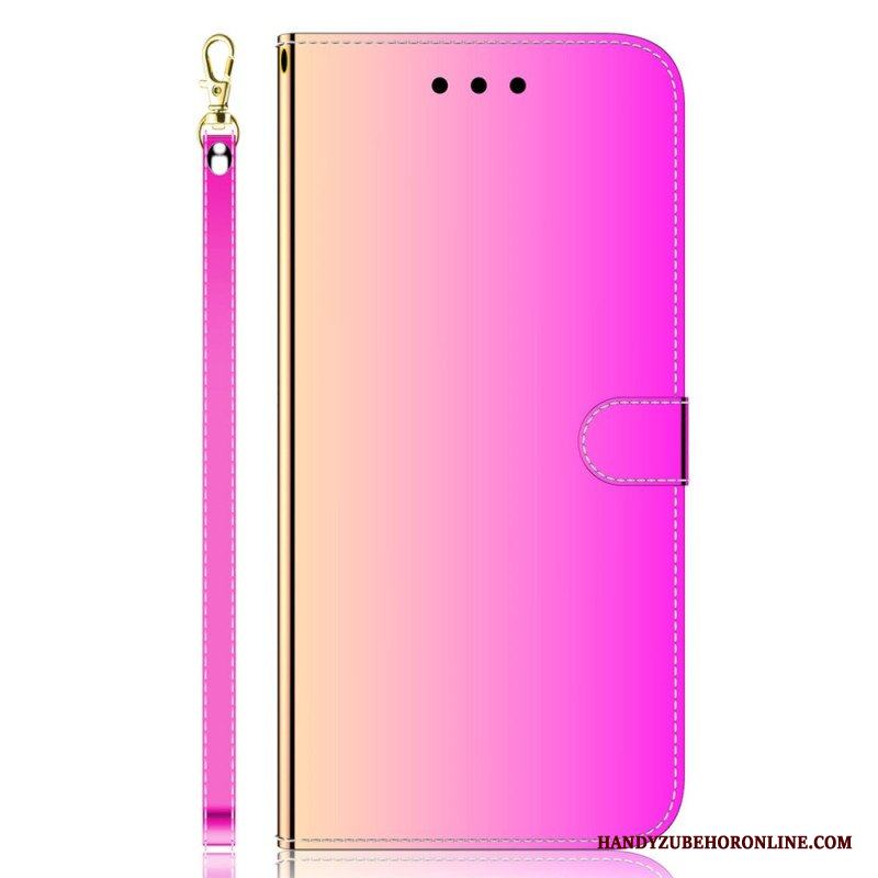 Fodral Samsung Galaxy A54 5G Spegel Och Band