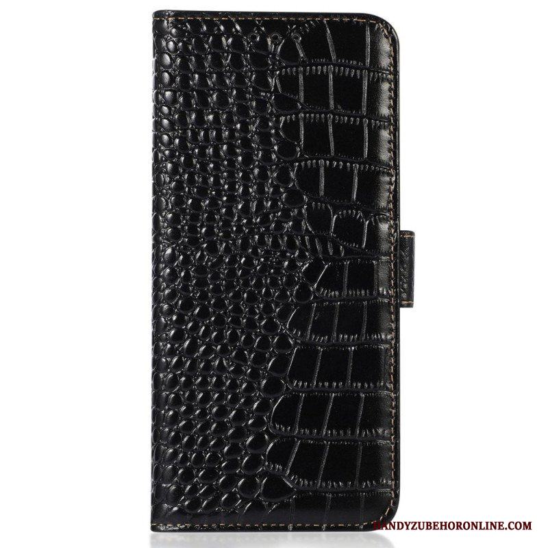 Fodral Samsung Galaxy M13 Crocodile Style Rfid