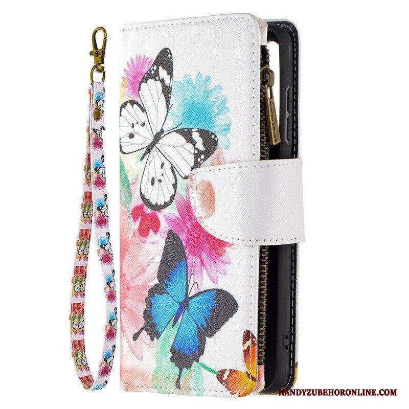 Fodral Samsung Galaxy S21 FE Butterflies Butterflies Zip Pouch