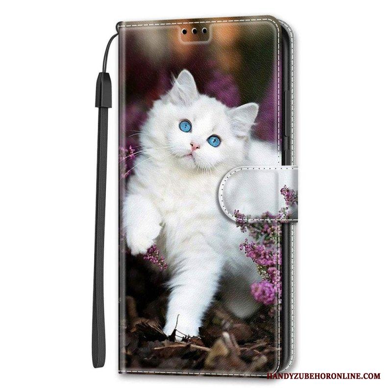 Fodral Samsung Galaxy S22 Ultra 5G Med Kedjar Thong Cat Fan
