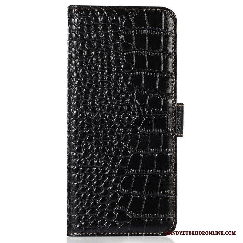 Fodral Samsung Galaxy S23 5G Crocodile Style Rfid