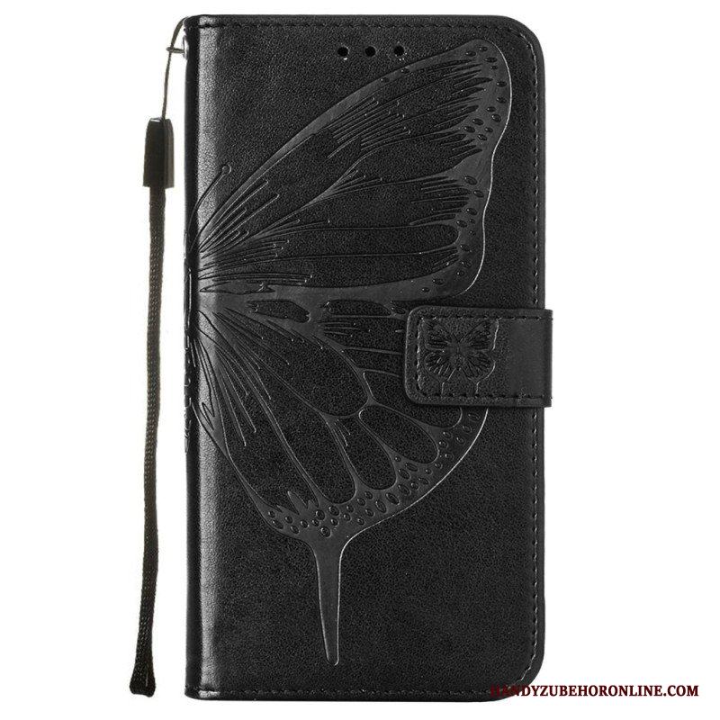 Fodral Samsung Galaxy S23 Plus 5G Med Kedjar Barock Strappy Butterfly