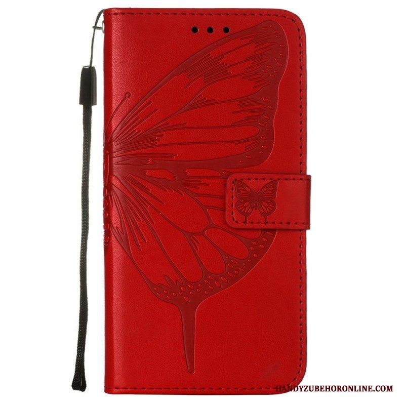 Fodral Samsung Galaxy S23 Plus 5G Med Kedjar Barock Strappy Butterfly