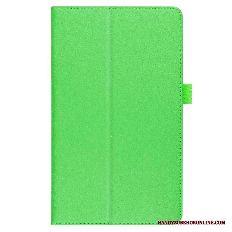 Fodral Samsung Galaxy Tab A7 Lite 2 St Litchi Konstläderklaffar