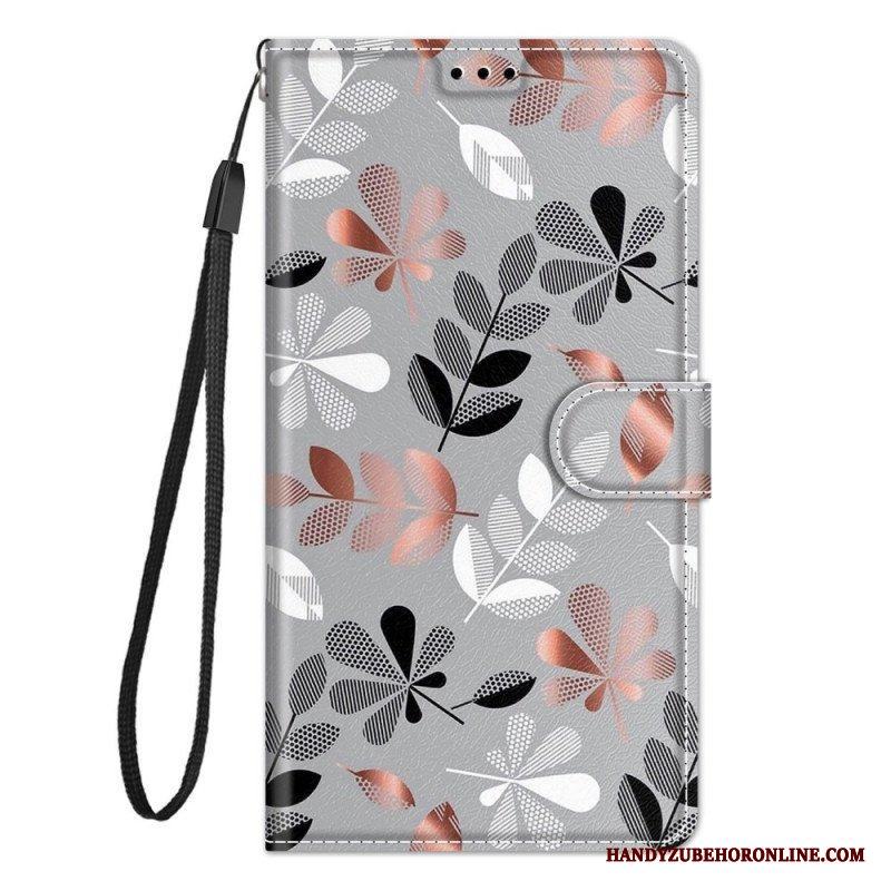 Fodral Xiaomi 12 / 12X Med Kedjar Strappy Blommig