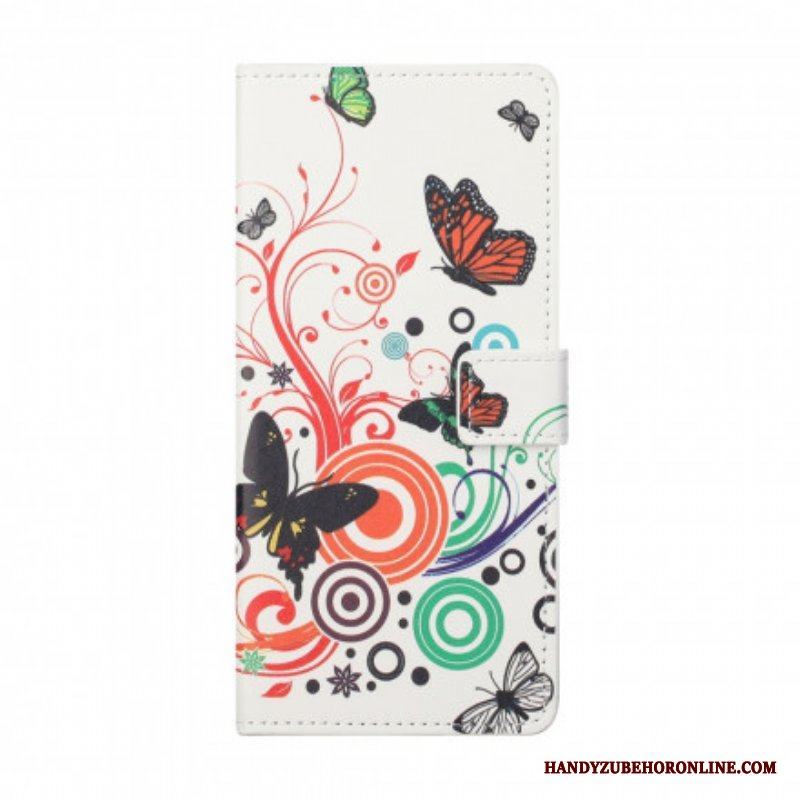 Fodral Xiaomi Redmi Note 10 Pro Fjärilar Och Blommor