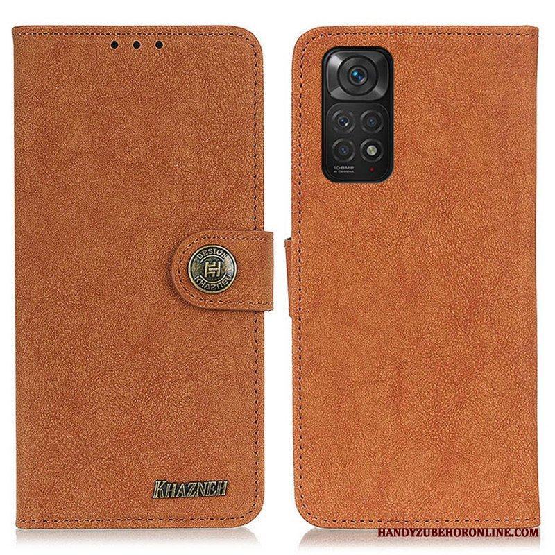 Fodral Xiaomi Redmi Note 11 / 11S Khazneh Retro Split Läder