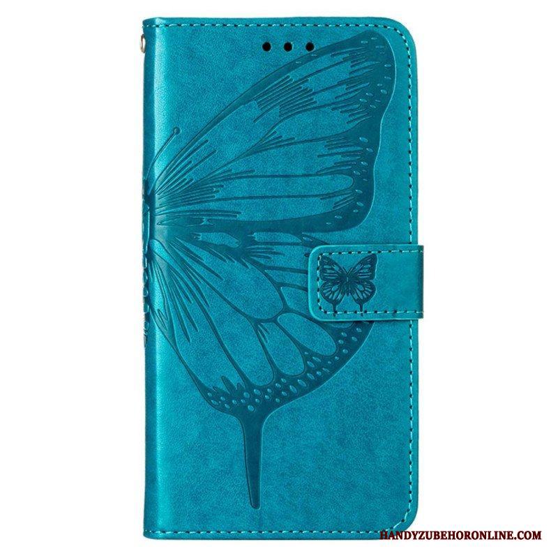 Fodral Xiaomi Redmi Note 11 Pro Plus 5G Butterfly Design Med Lanyard