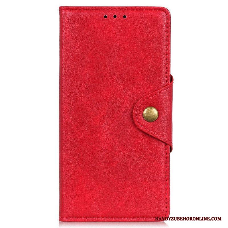 Fodral Xiaomi Redmi Note 12 4G Magnetisk Knapp I Konstläder