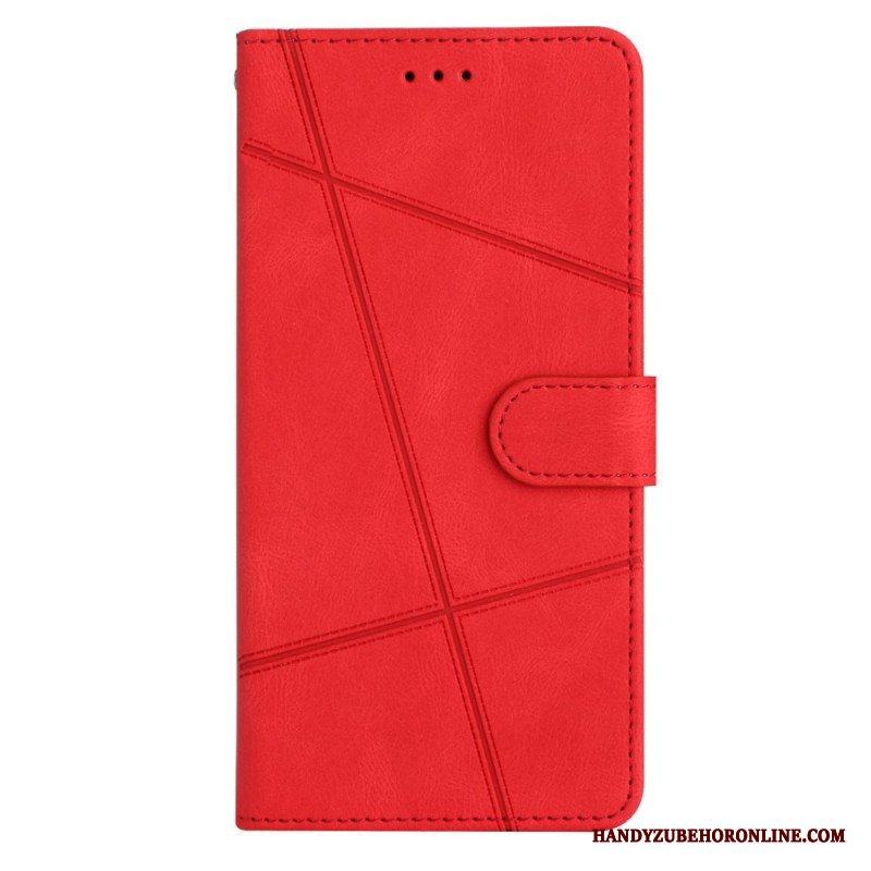 Fodral Xiaomi Redmi Note 12 4G Med Kedjar Strappy Geometrisk