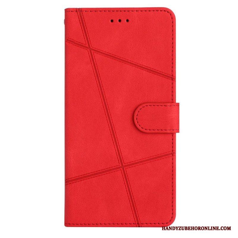Fodral Xiaomi Redmi Note 12 4G Med Kedjar Strappy Geometrisk