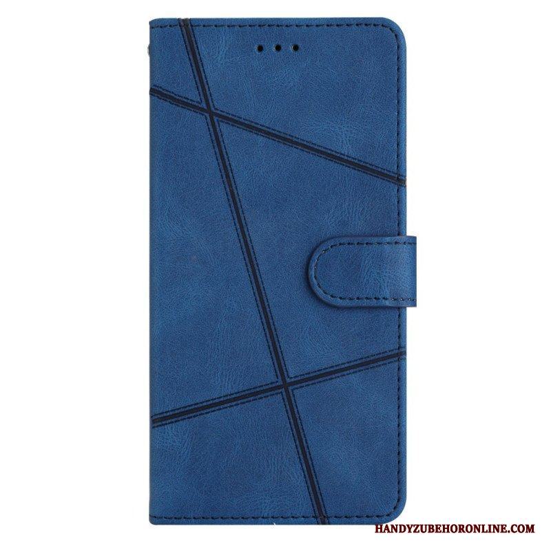 Fodral Xiaomi Redmi Note 12 4G Med Kedjar Strappy Geometrisk