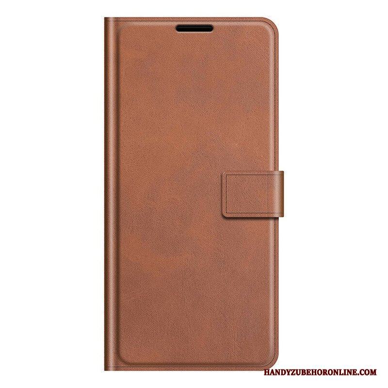 Fodral iPhone 13 Pro Max Slimmad Extrem Lädereffekt