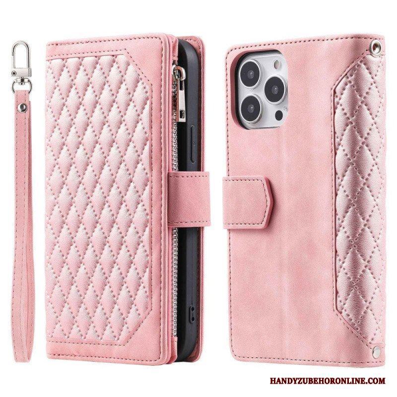 Fodral iPhone 14 Plus Quiltad Stil