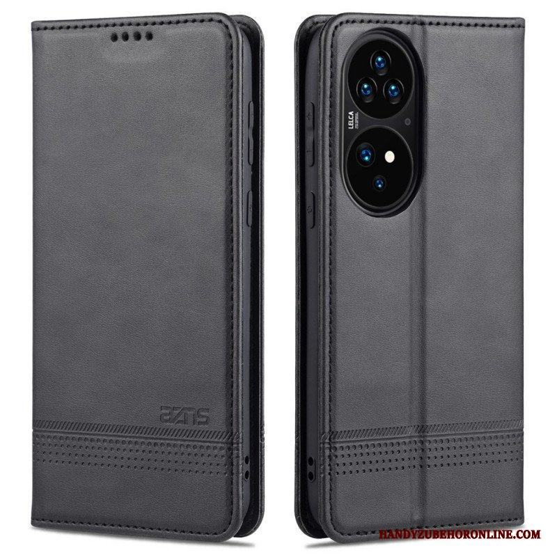 Folio-fodral Huawei P50 Pro Läderfodral Azns Läder Styling