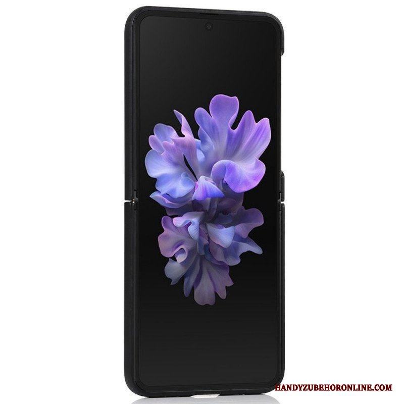 Folio-fodral Mobilskal Samsung Galaxy Z Flip 3 5G Läderfodral Matt Med Stativ
