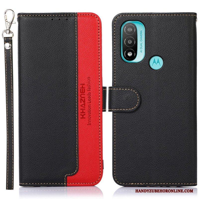 Folio-fodral Moto E40 / E30 / E20 Lychee Style Rfid Khazneh