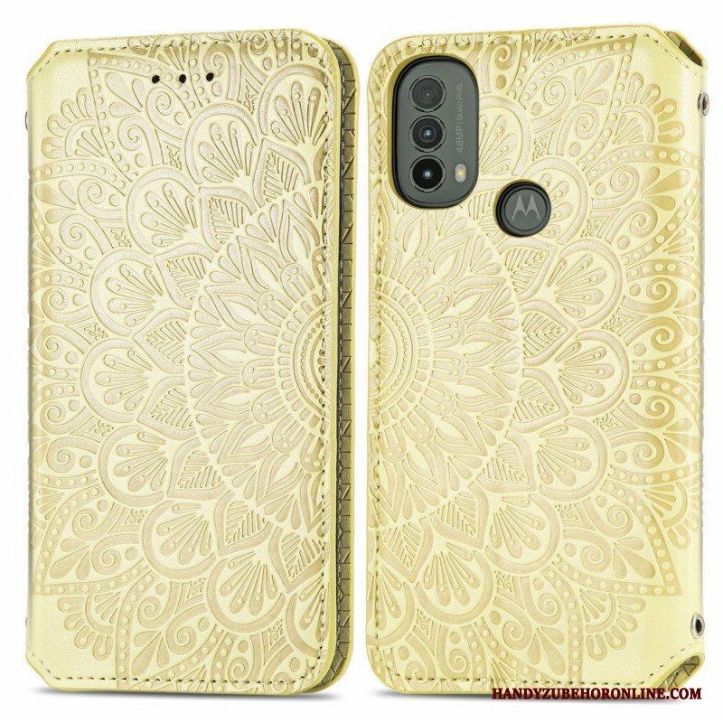 Folio-fodral Moto E40 / E30 / E20 Läderfodral Mandala