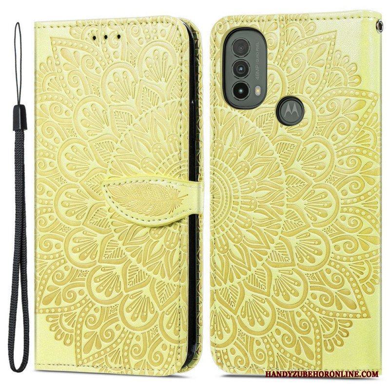 Folio-fodral Moto E40 / E30 / E20 Stamblad
