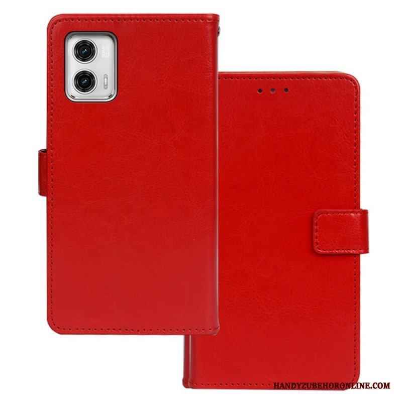 Folio-fodral Moto G73 5G Läderimitation Idewei